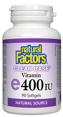 Natural Factors Clear Base Vitamin E 400 IU Softgels Image 2