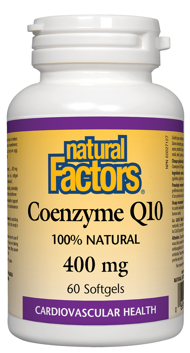 Natural Factors Coenzyme Q10 400 mg 60 Softgels Image 1