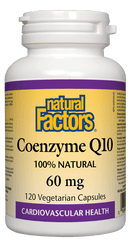 Natural Factors Coenzyme Q10 60 mg 120 VCaps Image 1