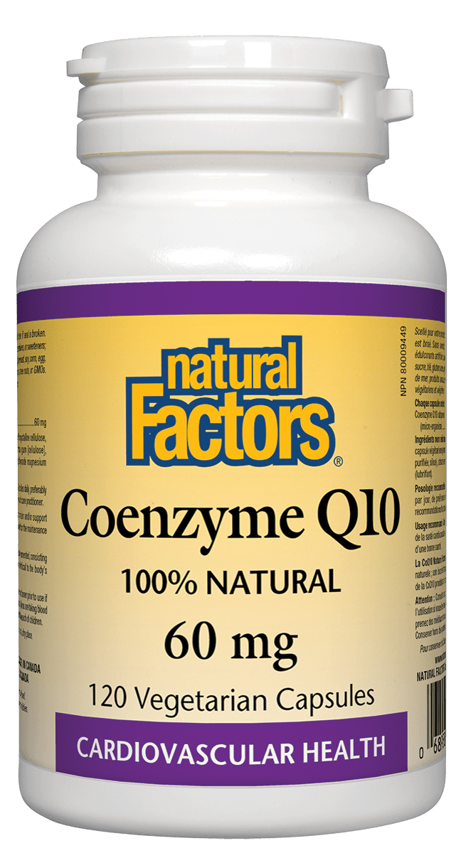 Natural Factors Coenzyme Q10 60 mg 120 VCaps Image 1