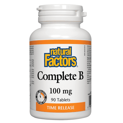 Natural Factors Complete B 100 mg Tablets Image 2