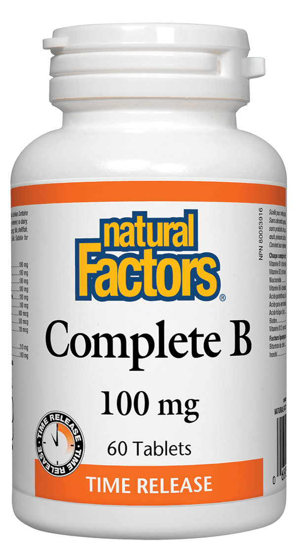 Natural Factors Complete B 100 mg Tablets Image 1