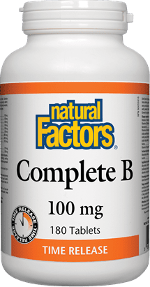 Natural Factors Complete B 100 mg Tablets Image 3