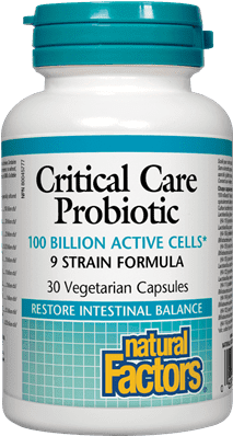 Natural Factors Critical Care Probiotic 100 Billion Active Cells 30 VCaps Image 1