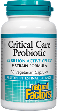 Natural Factors Critical Care Probiotic 55 Billion Active Cells 30 VCaps Image 1