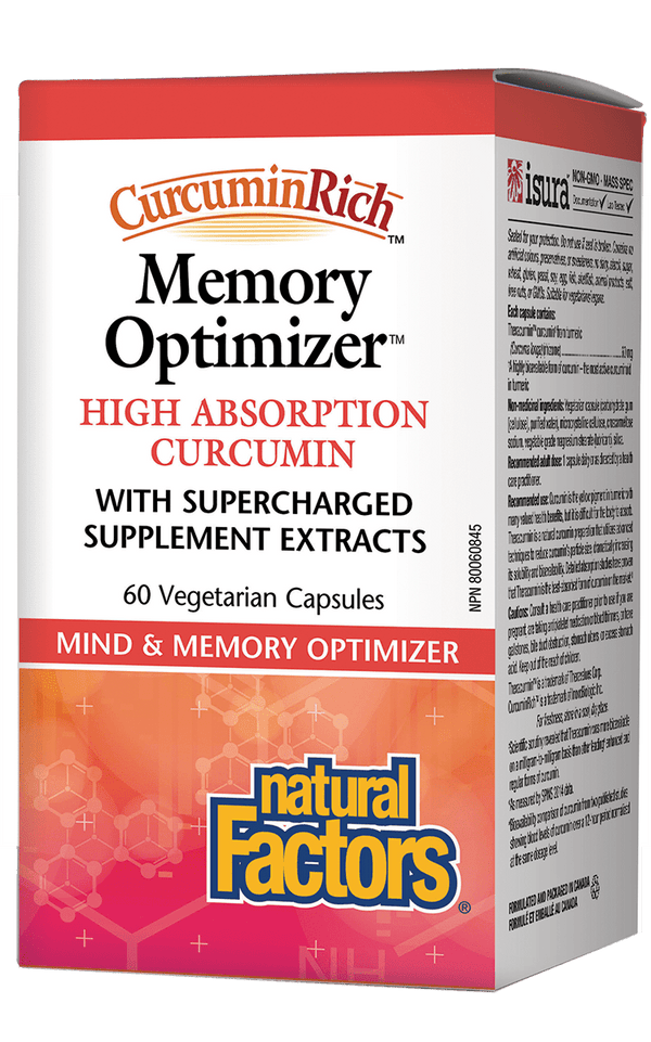 Natural Factors CurcuminRich Memory Optimizer 60 VCaps Image 1