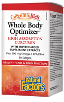 Natural Factors CurcuminRich Whole Body Optimizer 60 Softgels Image 1