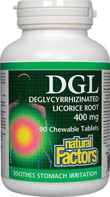 Natural Factors DGL Deglycyrrhizinated Licorice Root 400 mg Chewable Tablets Image 2