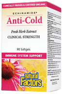 Natural Factors Echinamide Anti-Cold Fresh Herb Extract 90 Softgels Image 1