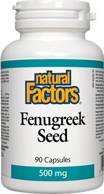 Natural Factors Fenugreek Seed 500 mg 90 Capsules Image 1