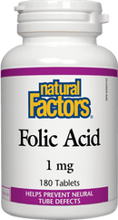 Natural Factors Folic Acid 1 mg Tablets Image 1