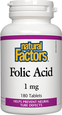 Natural Factors Folic Acid 1 mg Tablets Image 1