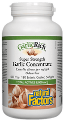 Natural Factors GarlicRich Garlic Concentrate Super Strength 500 mg Softgels Image 2