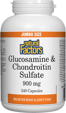 Natural Factors Glucosamine & Chondroitin Sulfate 900 mg BONUS SIZE 240 Capsules Image 1