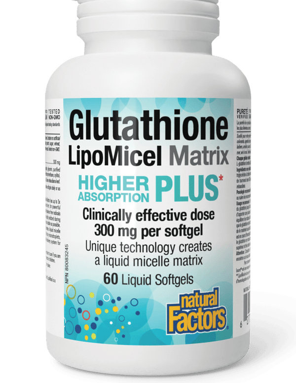 Natural Factors Glutathione LipoMicel Matrix 60 Softgels Image 1