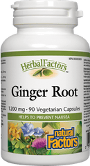 Natural Factors HerbalFactors Ginger Root 1200 mg 90 VCaps Image 1