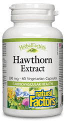 Natural Factors HerbalFactors Hawthorn Extract 300 mg 60 VCaps Image 1
