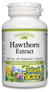Natural Factors HerbalFactors Hawthorn Extract 300 mg 60 VCaps Image 1