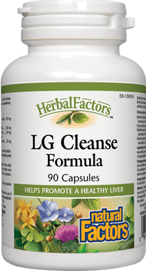 Natural Factors HerbalFactors LG Cleanse Formula 90 Capsules Image 1