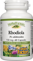 Natural Factors HerbalFactors Rhodiola 150 mg 60 Capsules Image 1