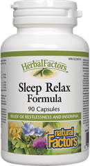 Natural Factors HerbalFactors Sleep Relax Formula 90 Capsules Image 1