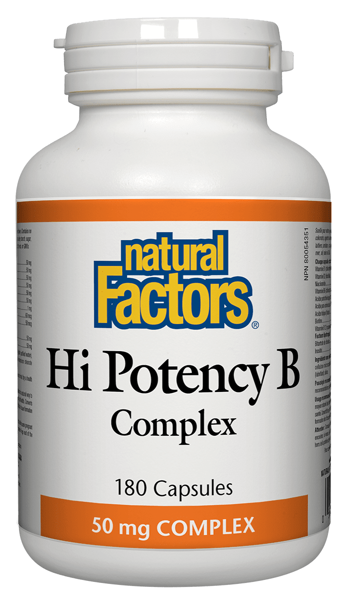 Natural Factors Hi Potency B Complex 50 mg Capsules Image 2