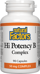 Natural Factors Hi Potency B Complex 50 mg Capsules Image 1