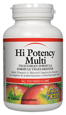 Natural Factors Hi Potency Multi Vegetarian Formula Tablets Image 2