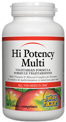 Natural Factors Hi Potency Multi Vegetarian Formula Tablets Image 1