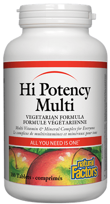 Natural Factors Hi Potency Multi Vegetarian Formula Tablets Image 1