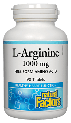 Natural Factors L-Arginine 1000 mg 90 Tablets Image 1