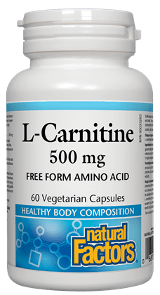 Natural Factors L-Carnitine 500 mg 60 VCaps Image 1
