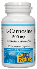 Natural Factors L-Carnosine 500 mg 60 VCaps Image 1