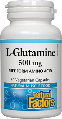 Natural Factors L-Glutamine 500 mg 60 VCaps Image 1