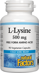 Natural Factors L-Lysine 500 mg 90 VCaps Image 1