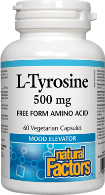 Natural Factors L-Tyrosine 500 mg 60 VCaps Image 1