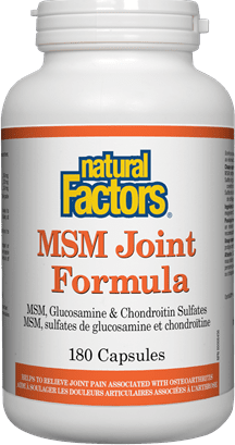 Natural Factors MSM Joint Formula 180 Capsules Image 1