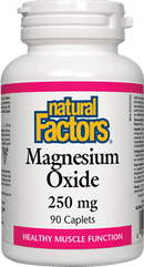 Natural Factors Magnesium Oxide 250 mg 90 Caplets Image 1