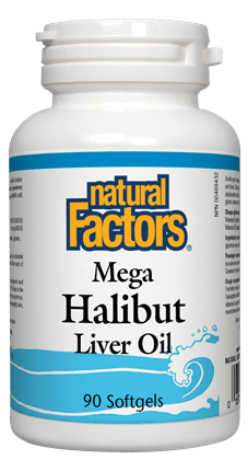 Natural Factors Mega Halibut Liver Oil Softgels Image 2