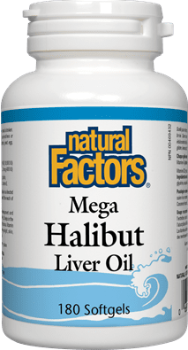 Natural Factors Mega Halibut Liver Oil Softgels Image 1