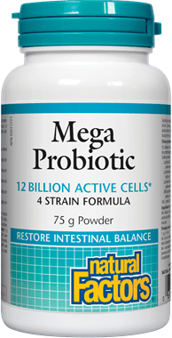 Natural Factors Mega Probiotic Powder 12 Billion Active Cells 75 g Image 1