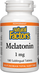 Natural Factors Melatonin 1 mg - Peppermint Tablets Image 1