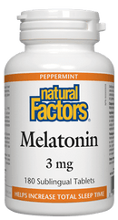 Natural Factors Melatonin 3 mg - Peppermint Tablets Image 2