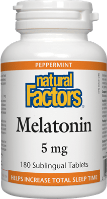 Natural Factors Melatonin 5 mg - Peppermint Tablets Image 1