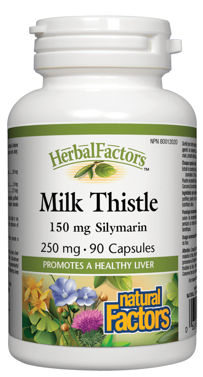 Natural Factors Milk Thistle Silymarin 250 mg 90 Capsules Image 1