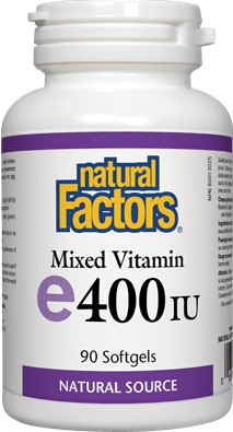 Natural Factors Mixed Vitamin E 400 IU Softgels Image 1
