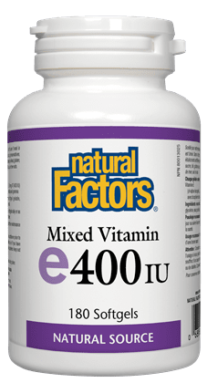Natural Factors Mixed Vitamin E 400 IU Softgels Image 2