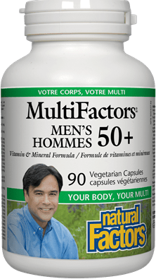 Natural Factors MultiFactors Men's 50+ 90 VCaps Image 1