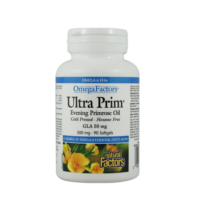 Natural Factors OmegaFactors Ultra Prim Evening Primrose Oil 500 mg Softgels Image 2