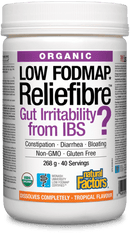 Natural Factors Organic Low Fodmap Reliefibre - Tropical 268 g Image 1